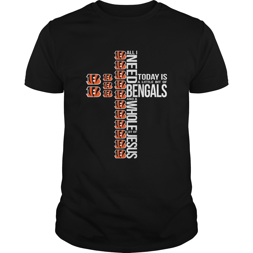 Cincinnati Bengals "jesus & Bengals" Christian Fan T-Shirt Cincinnati Bengals "jesus & Bengals" Christian Fan T-Shirt
